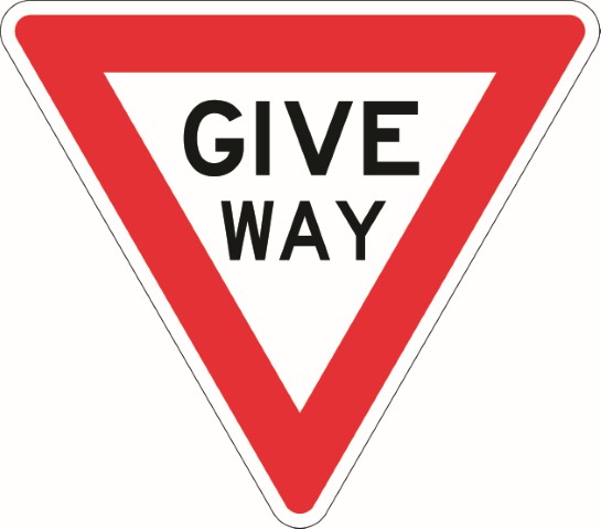 UNIFORM SAFETY 750MM TRIANGLE ALUM CL1 GIVE WAY